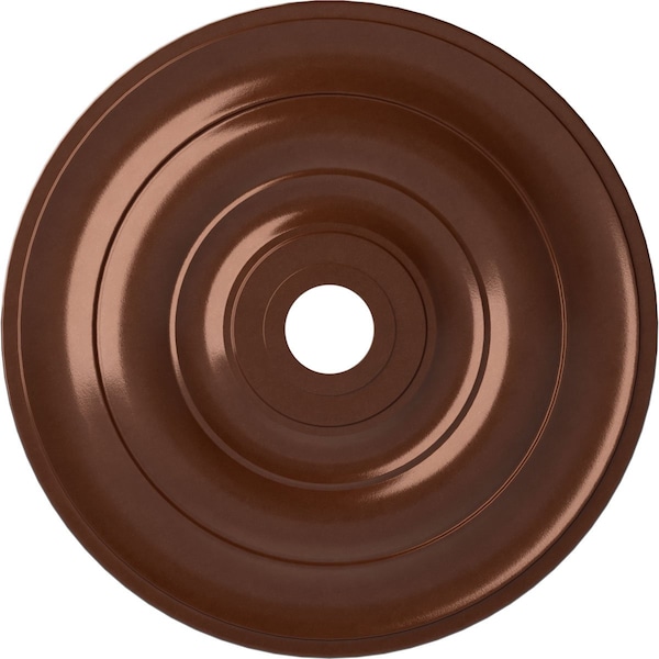 Ekena Millwork Jefferson Ceiling Medallion (Fits Canopies up to 5"), 26 1/2"OD x 3 5/8"ID x 1 1/2"P, Copper Penny CM26JECPS - main